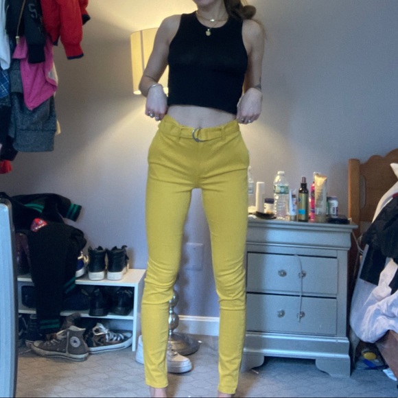Express yellow pants - Picture 3 of 4